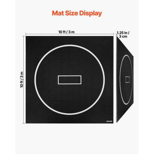 Brottningsmatta Upprullbar Kampsportsmatta 3x3m Gymnastik MMA Jiu Jitsu Matta |  EU