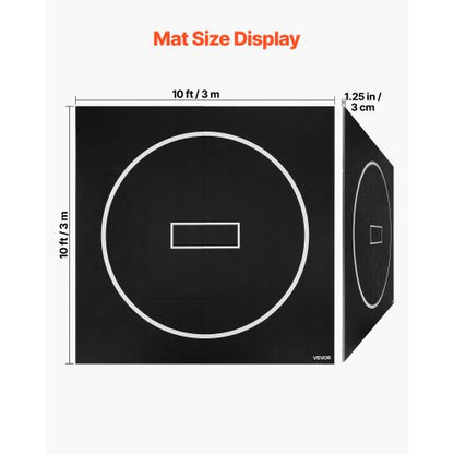 Brottningsmatta Upprullbar Kampsportsmatta 3x3m Gymnastik MMA Jiu Jitsu Matta |  EU