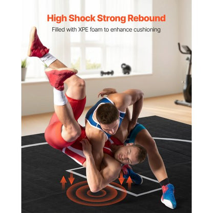 Brottningsmatta Upprullbar Kampsportsmatta 3x3m Gymnastik MMA Jiu Jitsu Matta |  EU