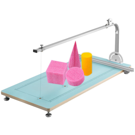 Foam Cutting Machine Hot Wire Foam Cutter Peeled Workbench Styrofoam Cutter Adjustable Angle for Foam Sponge KT Board Foam Carving Modeling...