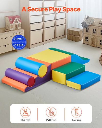 Climbing Toys 7 Pieces Foam Climbing Blocks for Toddlers and Preschoolers