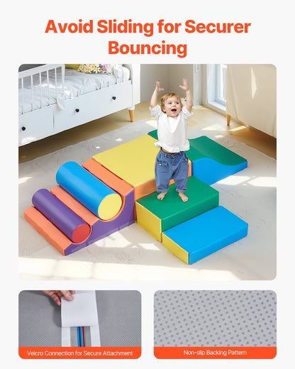 Climbing Toys 7 Pieces Foam Climbing Blocks for Toddlers and Preschoolers