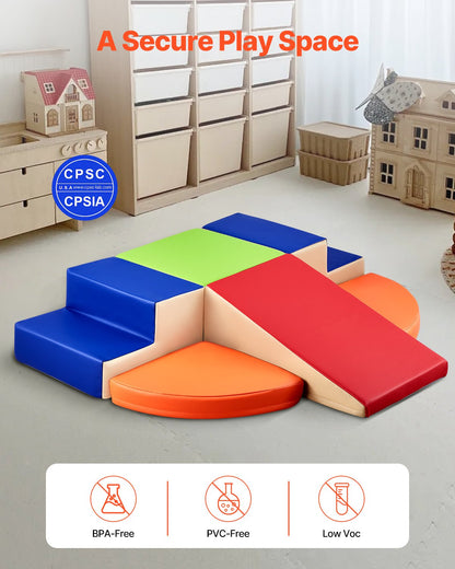 Climbing Toys 6 Pieces Foam Climbing Blocks for Toddlers and Preschoolers