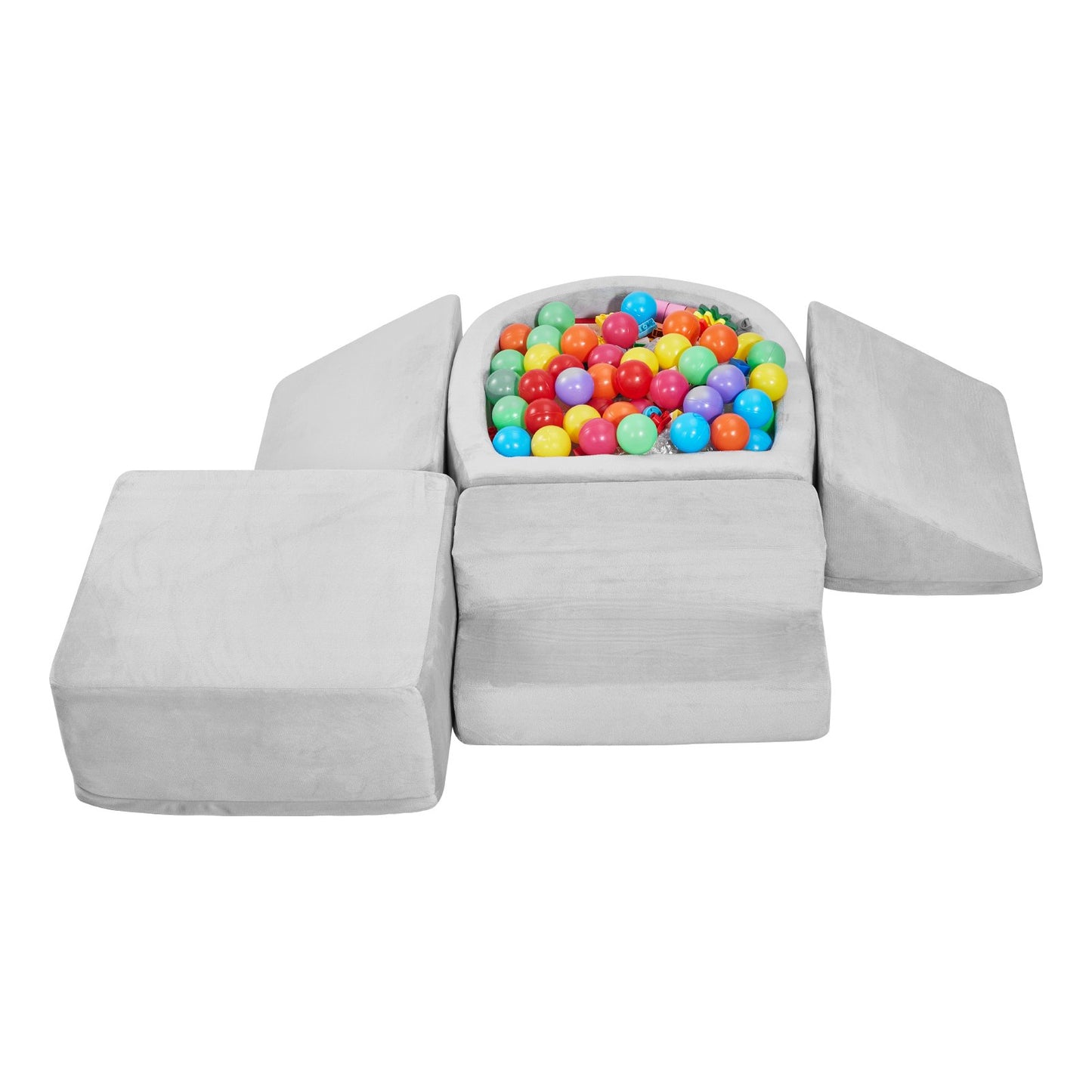 Climbing Toys 5 Pieces Foam Climbing Blocks with Ball Pit for Toddlers