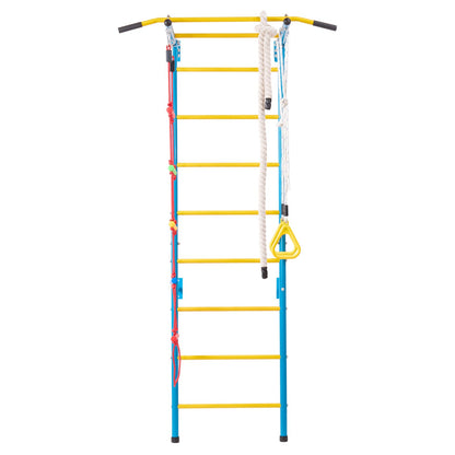 Wall Gym for Kids 5 i 1 stål Indoor Kids Gym för träningsklätterleksaker
