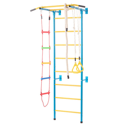 Wall Gym for Kids 5 i 1 stål Indoor Kids Gym för träningsklätterleksaker