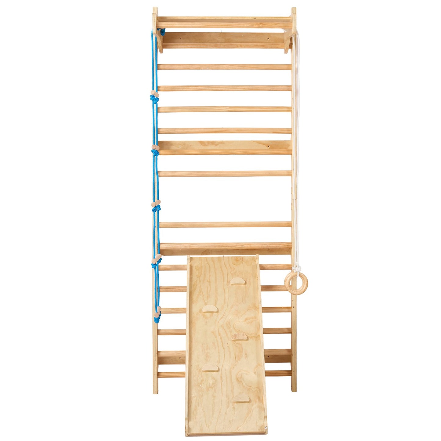Swedish Ladder Wall Gym 5 in 1 Trä inomhuslekplats klätterleksaker
