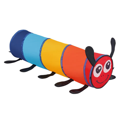 Kids Lektunneltält för småbarn, Färgglad Pop Up Caterpillar Crawl Tunnel-leksak för bebis eller husdjur, hopfällbar present för pojke och flicka Lektunnel inomhus och utomhus, Flerfärgad