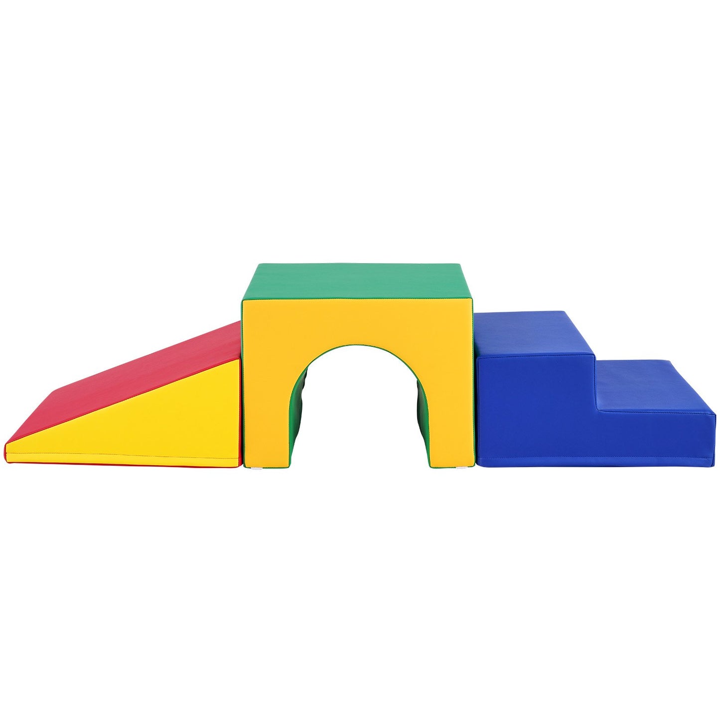 Simple Tunnel Climber, Kleinkinder-Spielset, Schaumstoff-Kletterblöcke für Kleinkinder, Kinder-Tunnellabyrinth mit Treppe und Rampe, Indoor für Kleinkinder und Vorschulkinder, leicht zu reinigen, 3-teilig (sortiert)