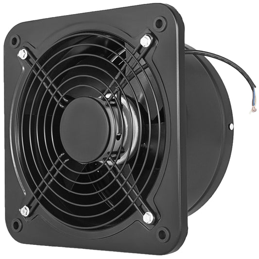Industriell Ventilation Extractor Metall Axial Avgas 250MM/10 Inch Air Puller Fläkt (250MM/10 Inch)
