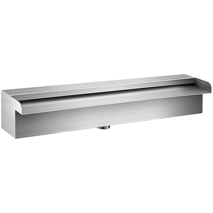 11,8" x 4,5" x 3,1" dekorativ vattenfallspoolfontän i rostfritt stål för trädgårdsdamm inomhus och utomhus