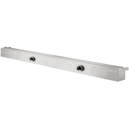 Färgglad LED pool vattenfall spill i rostfritt stål 120x11,5x8 cm