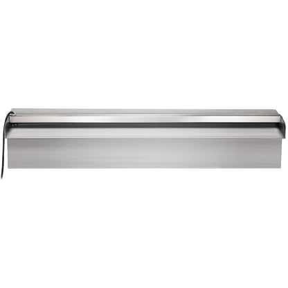 Färgglad LED pool vattenfall spill i rostfritt stål 30x11,5x8 cm