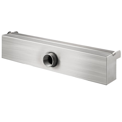 Färgglad LED pool vattenfall spill i rostfritt stål 30x11,5x8 cm