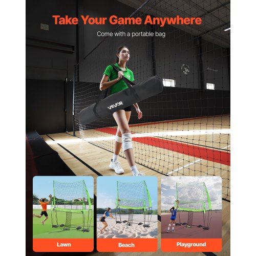Volleyboll Träningsnät System Bärbar Träningsutrustning Inomhus Utomhus