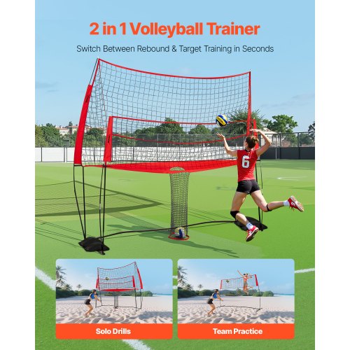 Volleyboll Träningsnät System Bärbar Träningsutrustning Inomhus Utomhus
