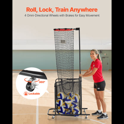 Volleyball Setter Trainingsgerät Trainingsnetz Winkel Höhenverstellbar
