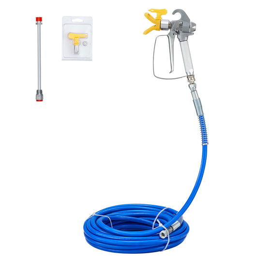 Airless färgsprayslangsats 50ft 1/4in svängled 3600psi med 517 spets