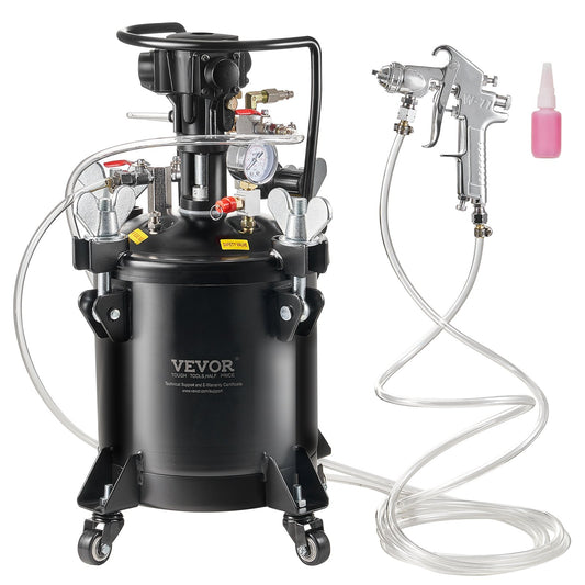 Spray Paint Pressure Pot Tank 10 L/2,5 gal Helautomatisk omrörning 70 psi