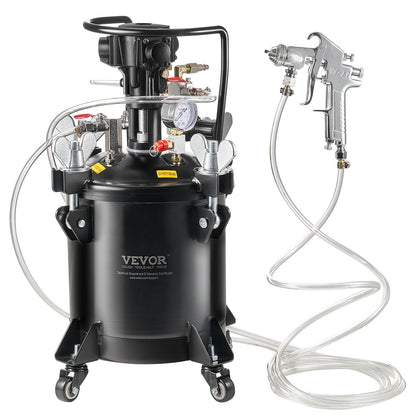 Spray Paint Pressure Pot Tank 10 L/2,5 gal Helautomatisk omrörning 70 psi