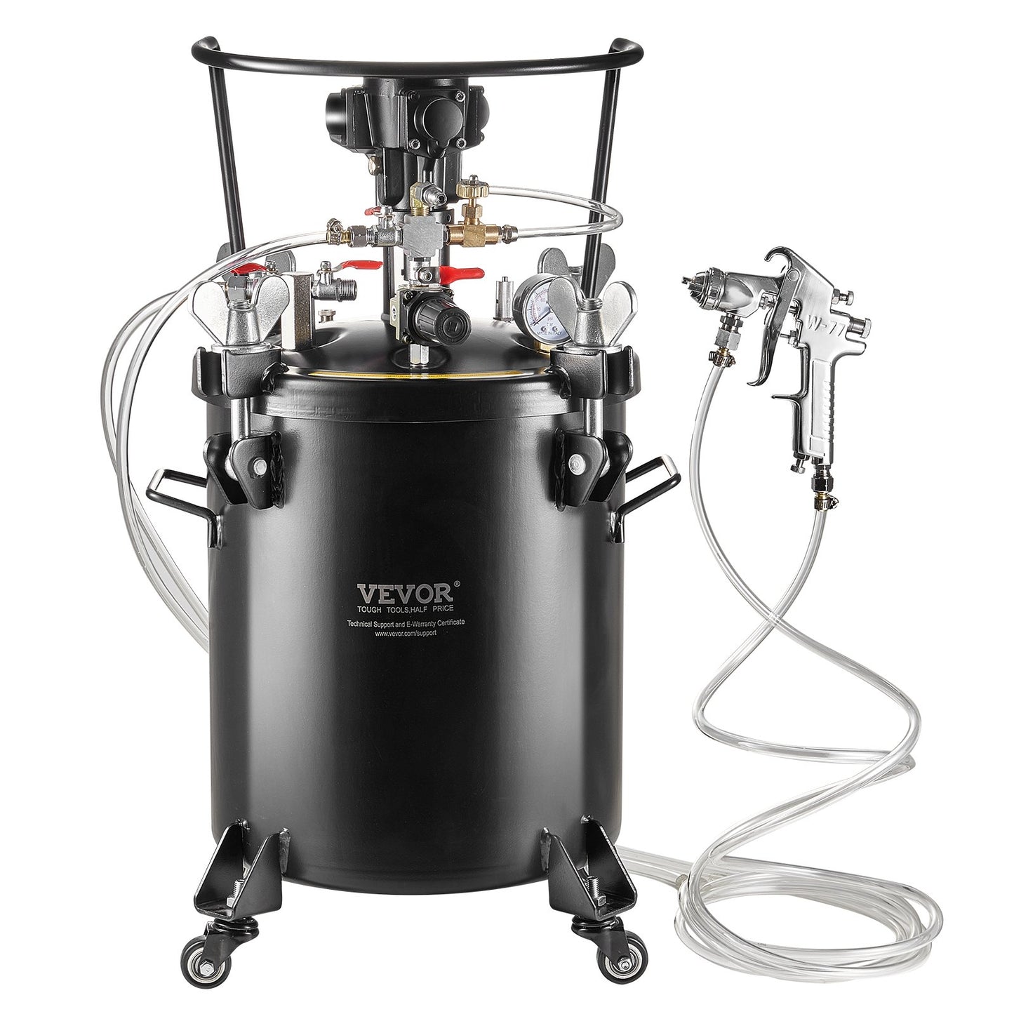 Spray Paint Pressure Pot Tank 30 L/7,5 gal Helautomatisk omrörning 70 psi