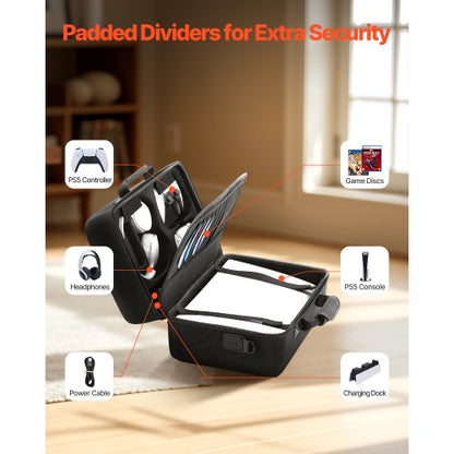 PS5 Bärväska Resväska för Playstation 5 Stötsäker EVA Mjukt Foder |  EU
