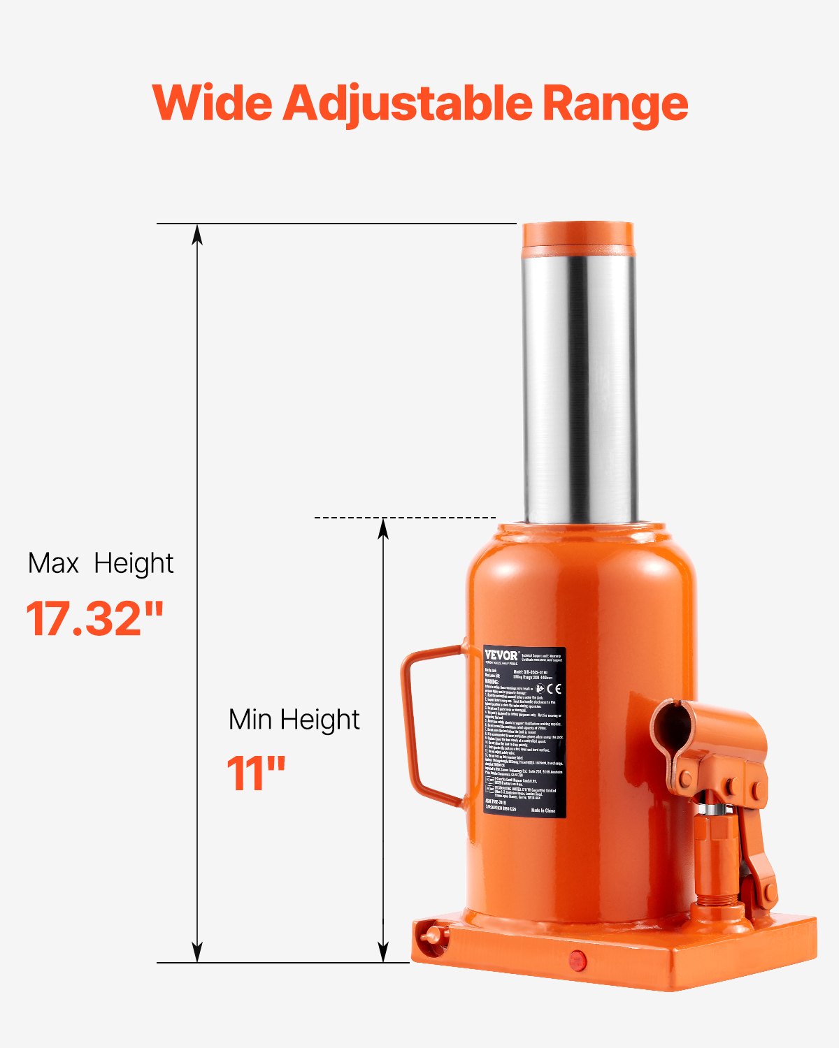 Hydraulic Bottle Jack 50 Ton Manual High Lift Car Workshop