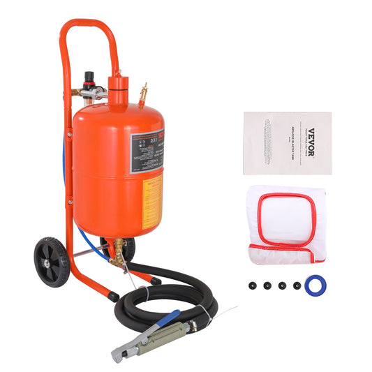 5 gallon sandbläster 60-110 PSI högtryckssandbläster med 4 munstycken