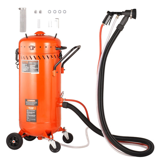 28 Gal Vacuum Sand Blaster Dammfri Sandblaster med 1200W vakuumsystem