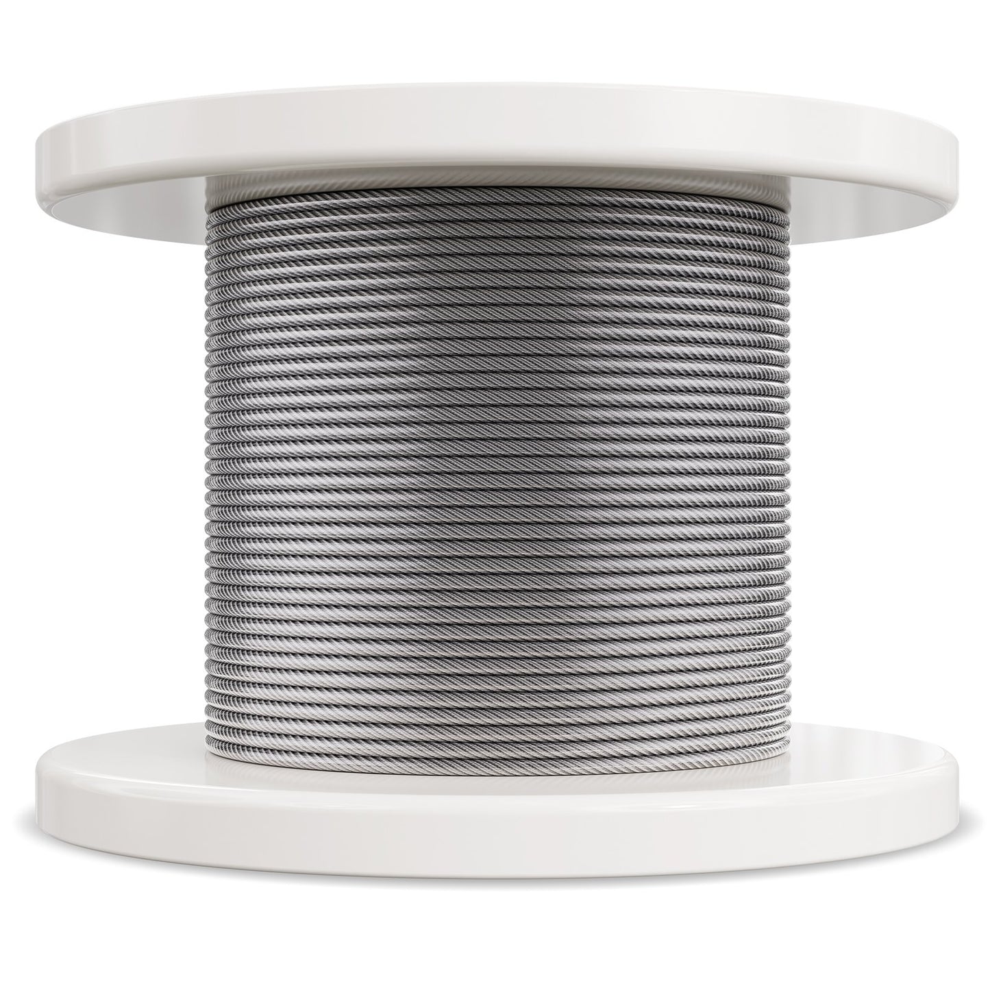 T304 kabel i rostfritt stål 1/8" 7x7 stålvajer 100 fot kabelräcke