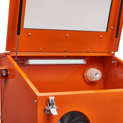 40 gallon sandblasting cabinet Benchtop cabinet with blasting gun 4 nozzle