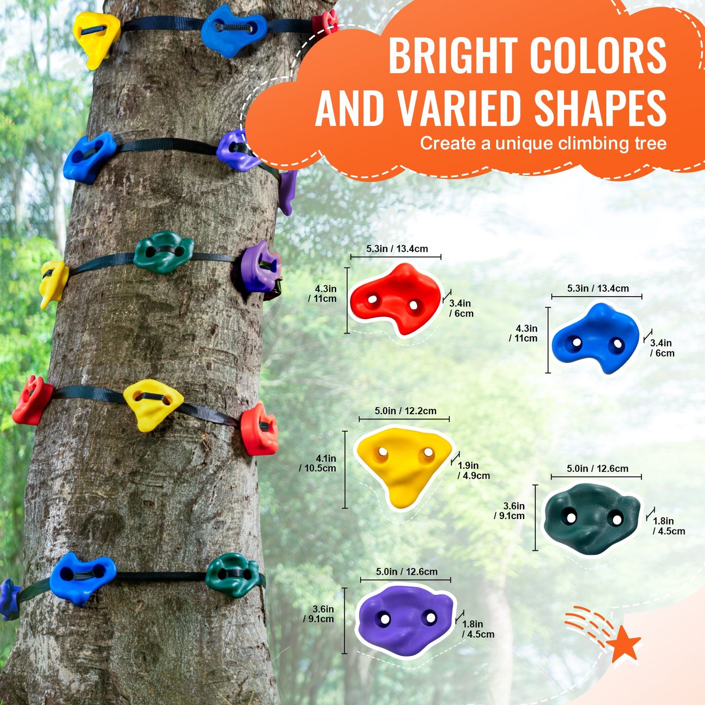 Ninja Tree Climbing Kit 20 Tree Climbing rymmer 6 spärrband utomhus