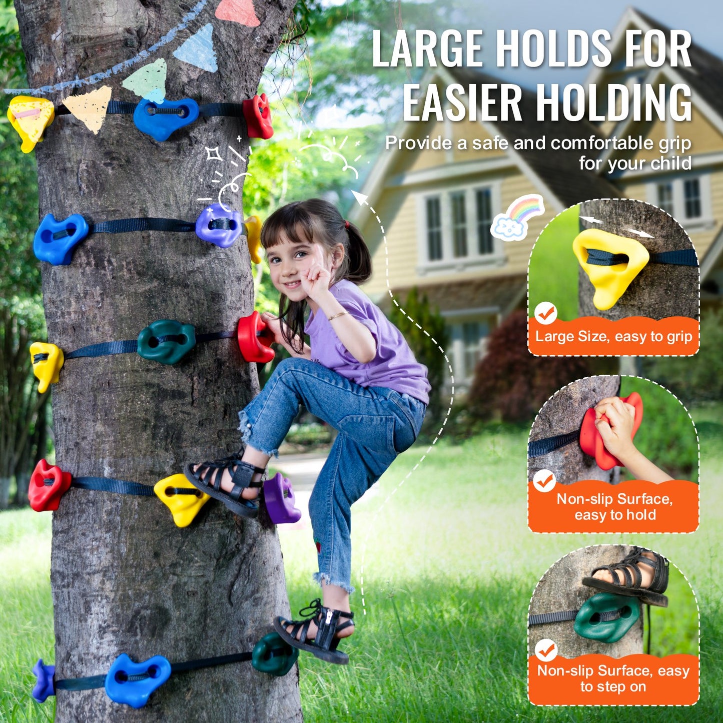Ninja Tree Climbing Kit 20 Tree Climbing rymmer 6 spärrband utomhus