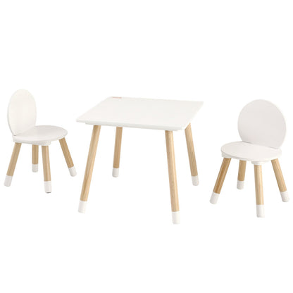 Kids bord och 2 stolar set, småbarn bord och stolar set, barn multiaktivitetsbord för konst, hantverk, läsning, lärande