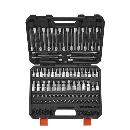 Bit socket set 107-piece SAE and metric hex/torx/E-torx/tamper-proof/extra long | EU