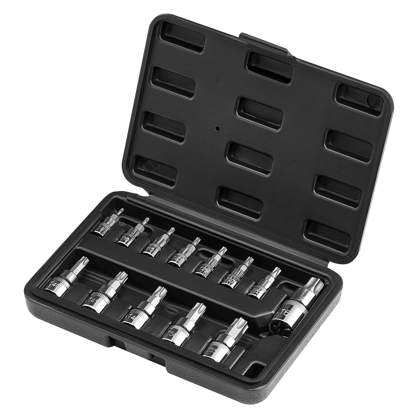 Torx Bits Socket Set 13-piece Star T8 - T60 Set S2 Alloy steel and Cr-V steel