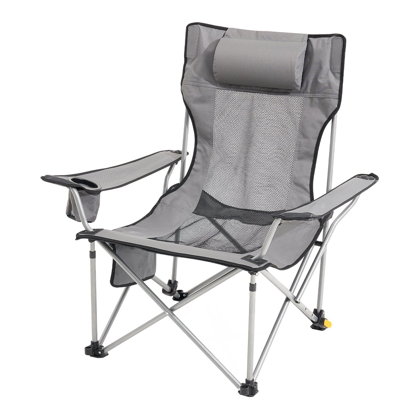 Reclining Camping Chair Folding Chair 330 lbs Load for Home and Outdoor