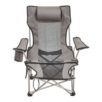 Reclining Camping Chair Folding Chair 330 lbs Load for Home and Outdoor