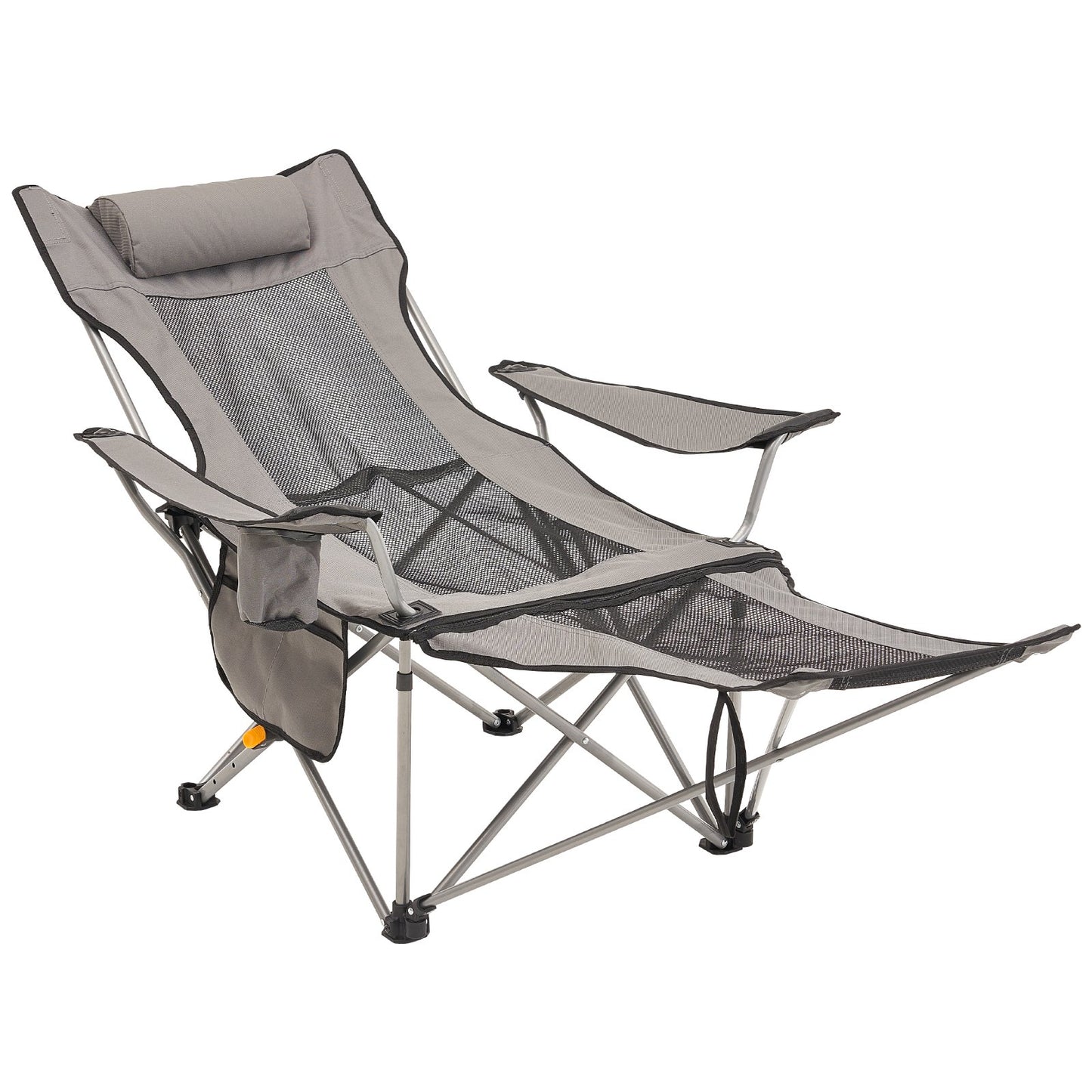 Reclining Camping Chair Folding Chair 330 lbs Load for Home and Outdoor