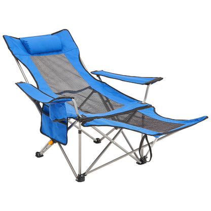 Reclining Camping Chair Portable Chair 330 lbs Load for Outdoor and Home