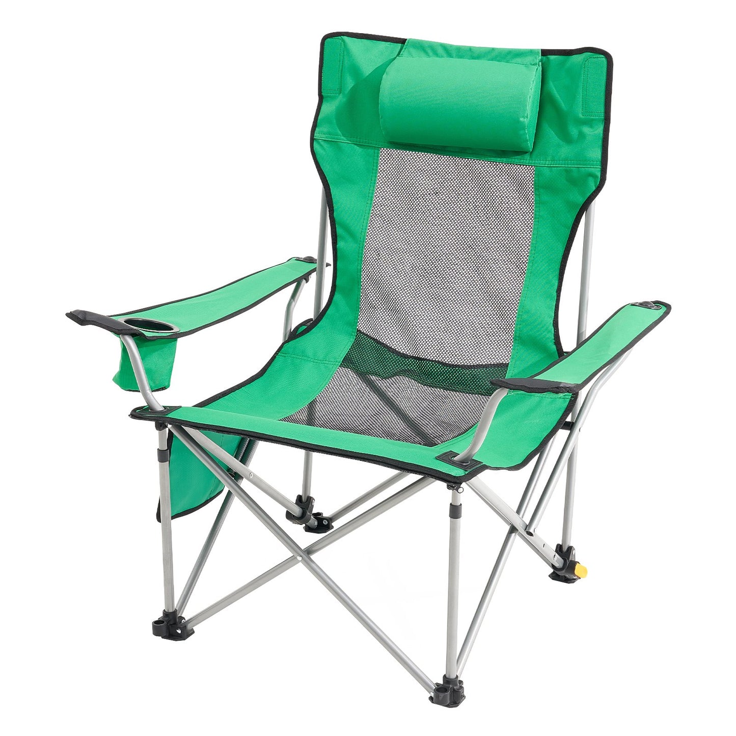 Reclining Camping Chair Portable Chair 330 lbs Load for Home and Outdoor