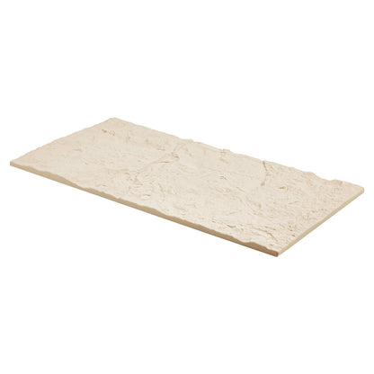 3D Wall Panels 4-pack 48x24'' PU Stone-Look 32 Sq.Ft Coverage Stone Yellow