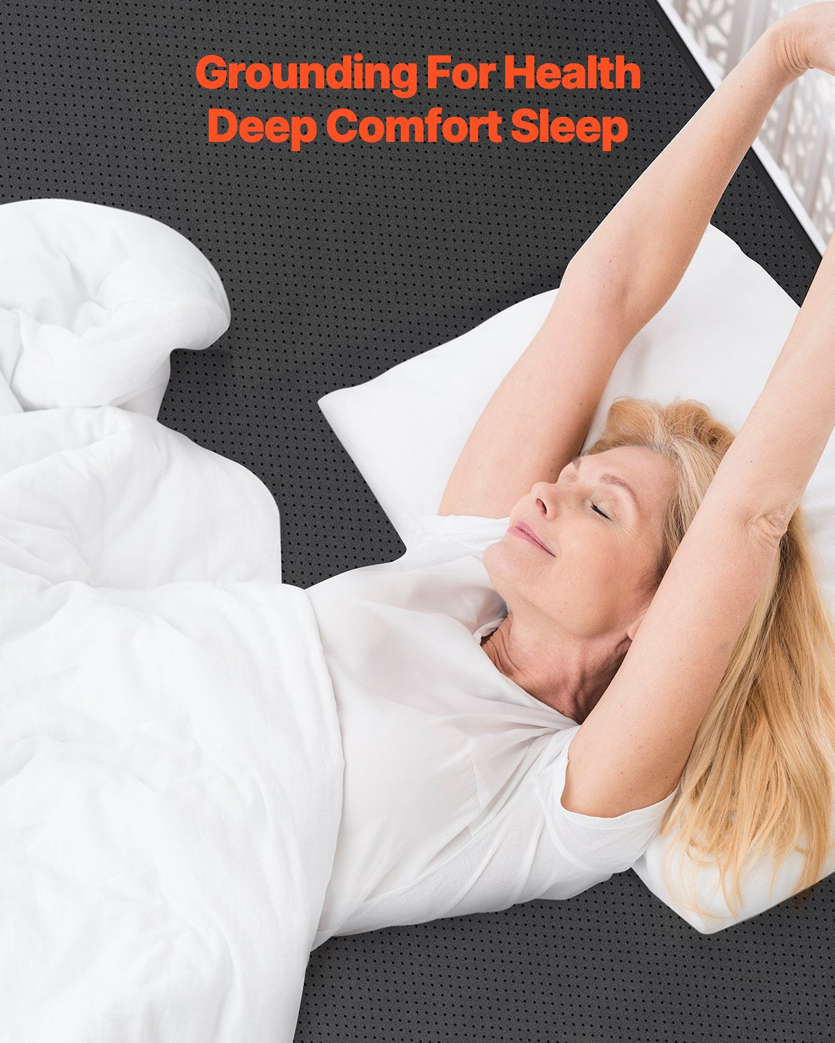 Earthing mat 73 x 54 in grounding mat with cord for sleep energy anxiety