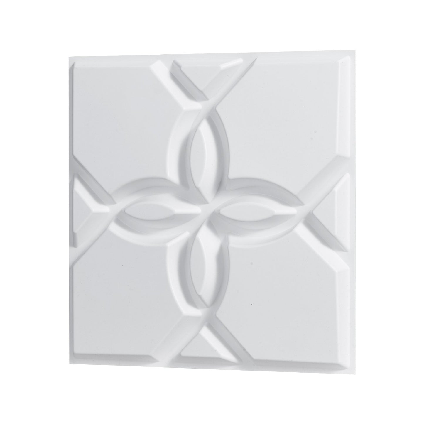 3D Wall Panels 33-pack 11.81x11.81'' PVC 32 Sq.Ft Coverage Floral White