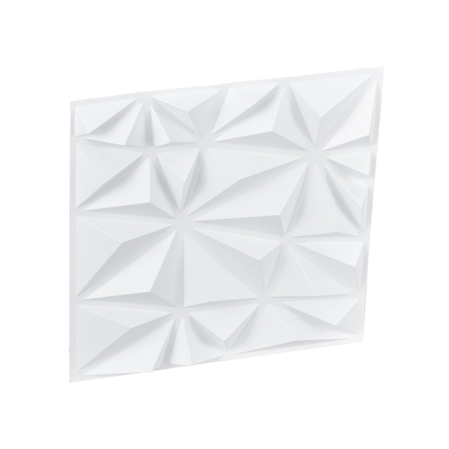 3D Wall Panels 33-pack 11.81x11.81'' PVC 32 Sq.Ft Coverage Diamond White