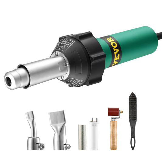 Varmluftsplastsvetsare 1600 W PVC TPO Vinyl Värmepistol Ficklampa & 5 tillbehör