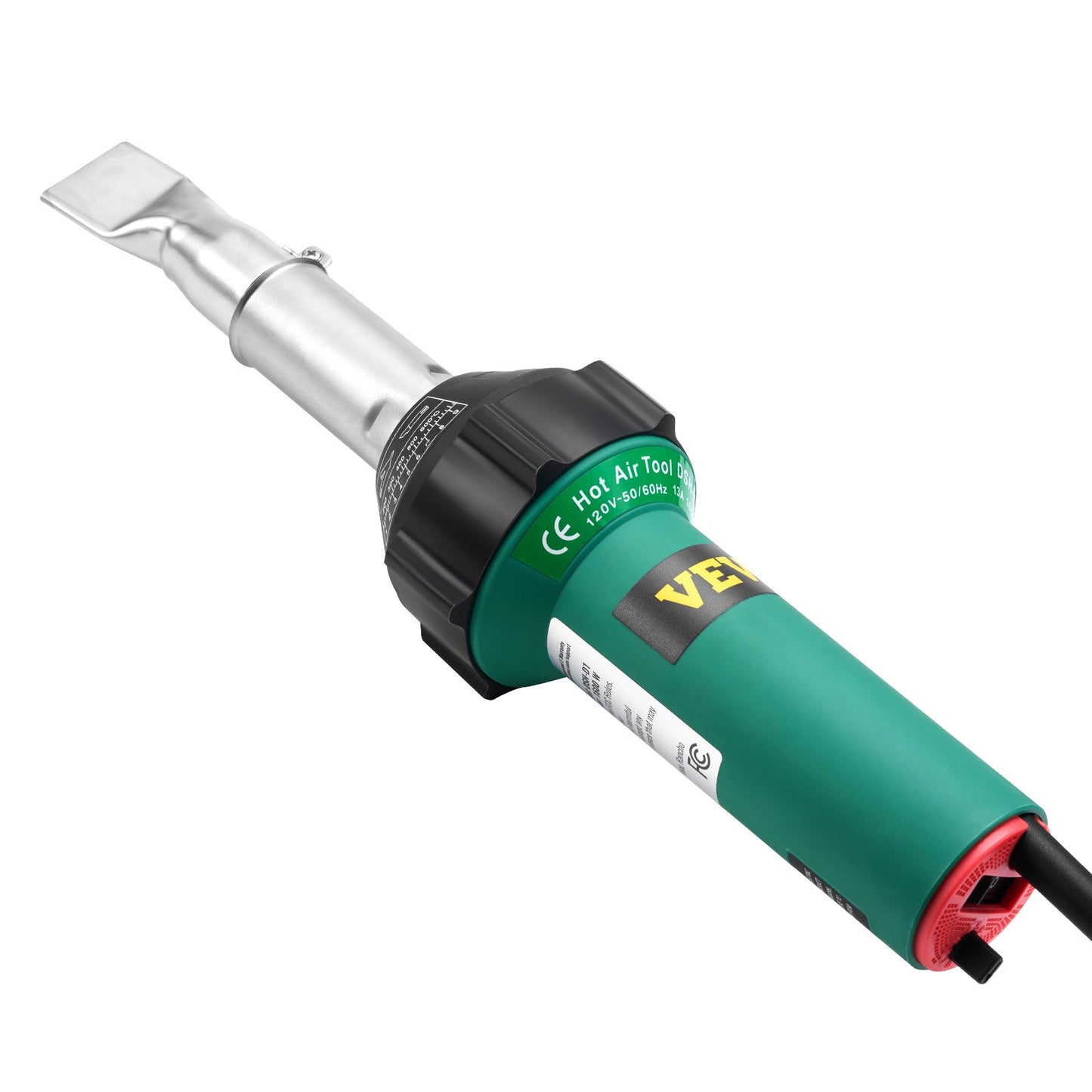 Varmluftsplastsvetsare 1600 W PVC TPO Vinyl Värmepistol Ficklampa & 17 tillbehör
