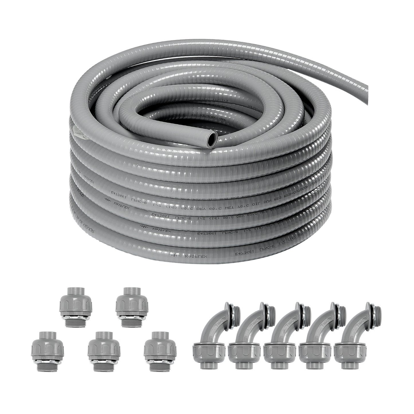 1/2 in flexibel vätsketät elektrisk PVC-ledning 100 fot icke-metallisk