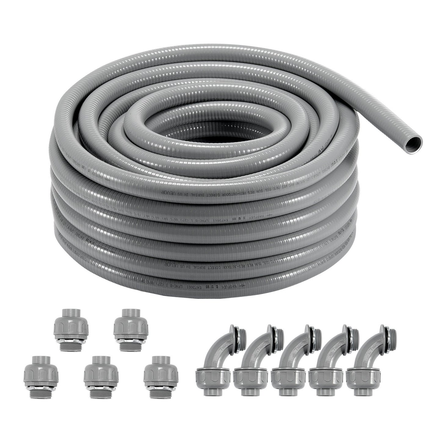 1/2 in flexibel vätsketät elektrisk PVC-ledning 100 fot icke-metallisk