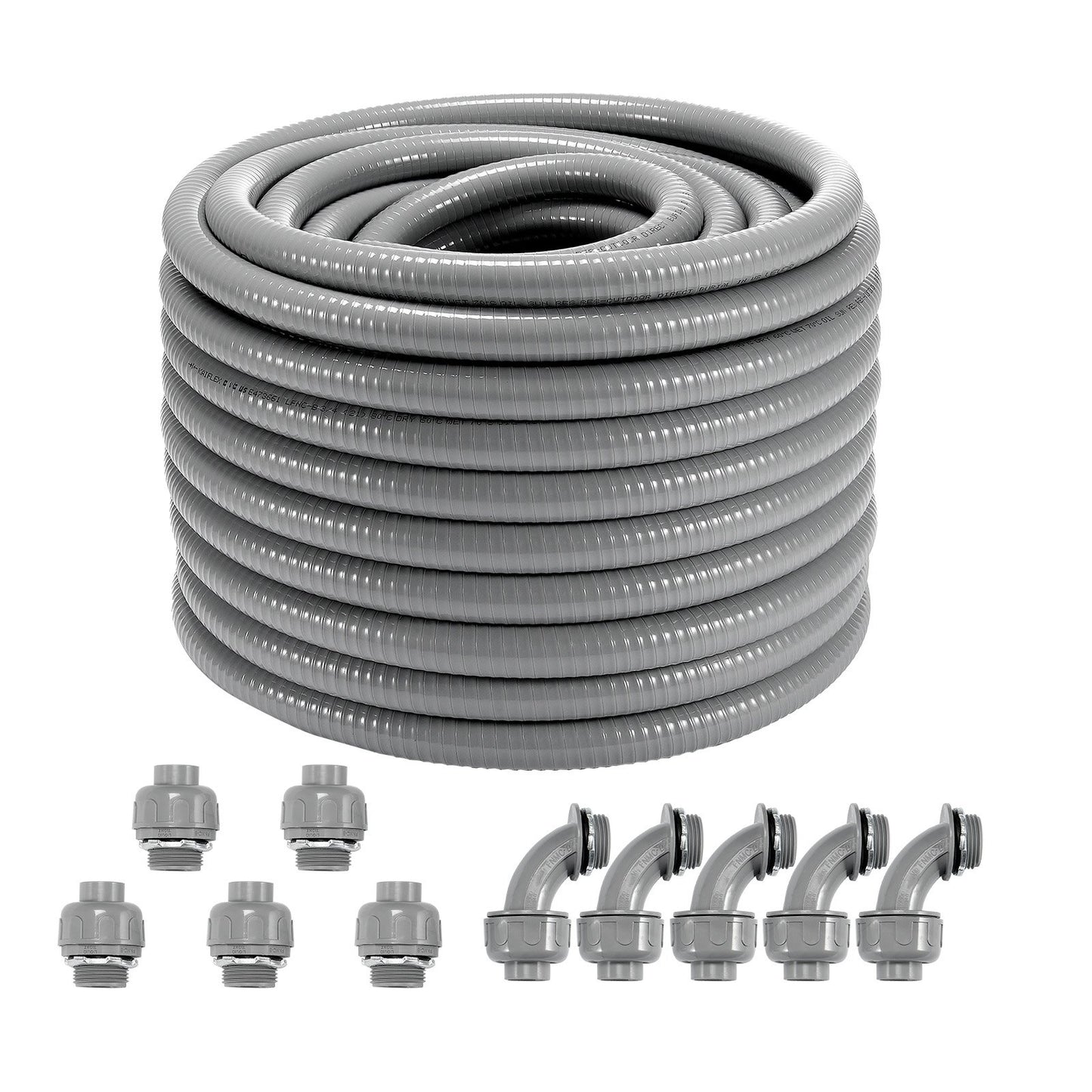 3/4 i flexibel vätsketät elektrisk PVC-ledning 100 fot icke-metallisk